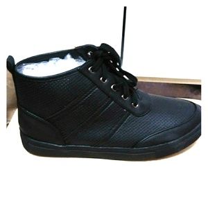 NEW WOMEN'S 3 STRIPE LACE-UP FASHION SNEAKER-BLK